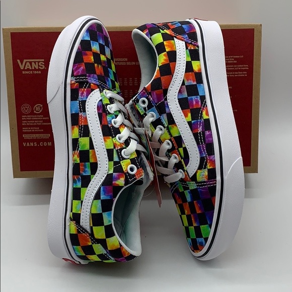 • VANS COMFYCUSH OLD SKOOL TIE-DYE CHECKERBOARD MN - Picture 7 of 16